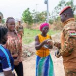 Burkina Faso/08 March 2025: President Ibrahim TRAORE salutes the bravery of fighting women